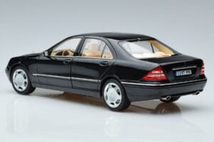Mercedes S-Class W220 S600 Riboto Tiražo Norev 1:18 183811 Metalas - nuotrauka 7 iš 8