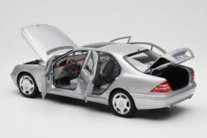 Mercedes S600 W220 Sidabrinė Metallic Norev 1:18 183810 Metalas - nuotrauka 5 iš 8