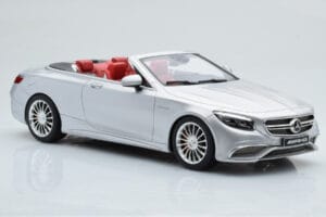 Mercedes AMG S65 A217 Kabrioletas Sidabrinis GT Spirit 1:18 GT764 Derva - nuotrauka 4 iš 6