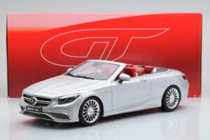 Mercedes AMG S65 A217 Kabrioletas Sidabrinis GT Spirit 1:18 GT764 Derva - nuotrauka 6 iš 6