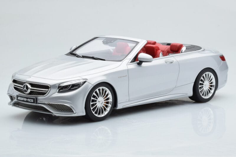 Mercedes AMG S65 A217 Kabrioletas Sidabrinis GT Spirit 1:18