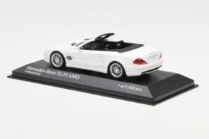 Mercedes SL 55 AMG R230 Baltas Minichamps 1:43 400036170 Metalas - nuotrauka 3 iš 4