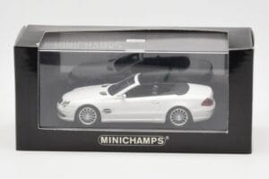 Mercedes SL 55 AMG R230 Baltas Minichamps 1:43 400036170 Metalas - nuotrauka 4 iš 4