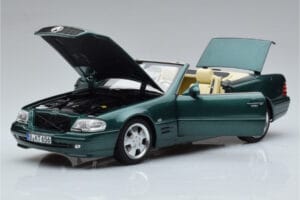 Mercedes SL500 R129 Žalias Metalinis Norev 1:18 183753 Metalas - nuotrauka 2 iš 8