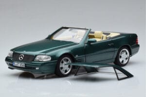 Mercedes SL500 R129 Žalias Metalinis Norev 1:18 183753 Metalas - nuotrauka 3 iš 8