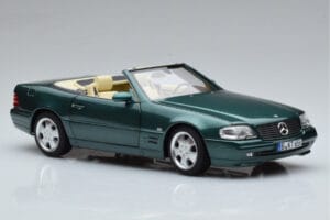 Mercedes SL500 R129 Žalias Metalinis Norev 1:18 183753 Metalas - nuotrauka 6 iš 8