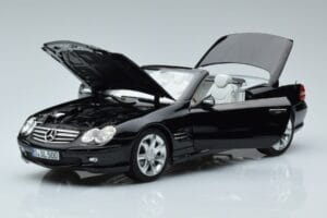Mercedes SL500 R230 Juodas Norev 1:18 183840 Metalas - nuotrauka 2 iš 8
