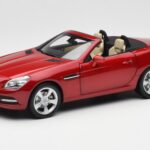 Mercedes SLK R172 Designo Zircon Raudonas Minichamps 1:18