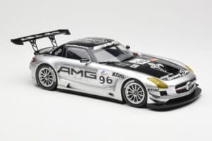 Mercedes SLS AMG GT3 #96 M. Hakkinen AMG Customer Sports 6 Hours of Zhuhai ILMC 2011 Minichamps 1:18 B66960197 Metalas - nuotrauka 4 iš 6