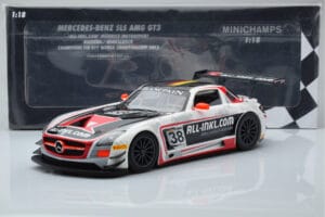 Mercedes SLS AMG GT3 Munnich Motorsport #38 M. Basseng / M. Winkelhock Champions FIA GT1 World Championship 2012 Minichamps 1 - nuotrauka 6 iš 6