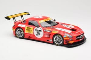 Mercedes SLS AMG GT3 #35 Team Black Falcon T. Heyer / Jafer / Lemeret 24 Hours of Spa 2011 Minichamps 1:18 151113135 Metalas - nuotrauka 4 iš 6
