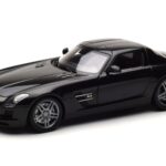 Mercedes SLS AMG Obsidian Juodas Metalinis Minichamps 1:18
