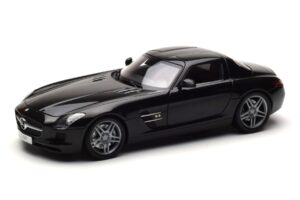 Mercedes SLS AMG Obsidian Juodas Metalinis Minichamps 1:18