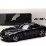 Mercedes SLS AMG Obsidian Juodas Metalinis Minichamps 1:18 - image 7 of 7