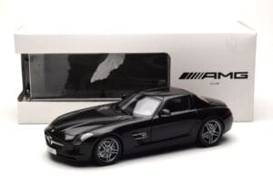 Mercedes SLS AMG Obsidian Juodas Metalinis Minichamps 1:18 B66960042 Metalas - nuotrauka 7 iš 7