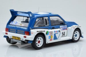 MG Metro 6R4 #14 D. Llewellin / P. Short RAC Rally 1986 IXO 1:18 18RMC068C Metalas - nuotrauka 2 iš 6