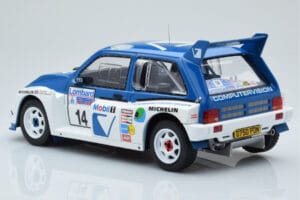 MG Metro 6R4 #14 D. Llewellin / P. Short RAC Rally 1986 IXO 1:18 18RMC068C Metalas - nuotrauka 5 iš 6