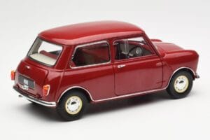 Morris Mini Minor Raudonas Kyosho 1:18 08964R Metalas - nuotrauka 3 iš 8