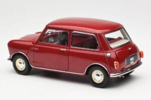 Morris Mini Minor Raudonas Kyosho 1:18 08964R Metalas - nuotrauka 7 iš 8