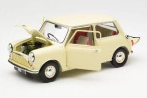 Morris Mini Minor Baltas Kyosho 1:18 08964W Metalas - nuotrauka 2 iš 8