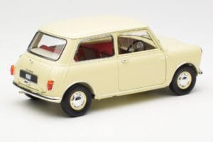 Morris Mini Minor Baltas Kyosho 1:18 08964W Metalas - nuotrauka 3 iš 8