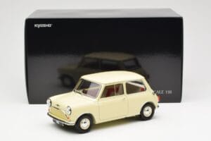 Morris Mini Minor Baltas Kyosho 1:18 08964W Metalas - nuotrauka 8 iš 8