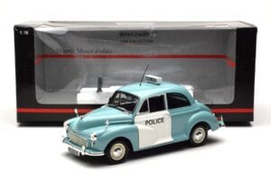 Morris Minor Policija Mėlynas & Baltas Minichamps 1:18 150137090 Metalas - nuotrauka 8 iš 8