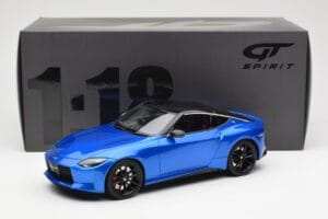 Nissan Fairlady Z Z35 Bayside Mėlynas GT Spirit 1:18 GT387 Derva - nuotrauka 6 iš 6