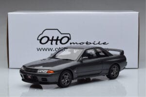 Nissan Skyline GT-R BNR32 Nismo Pilkas Otto 1:18 OT411 Derva - nuotrauka 6 iš 6