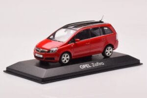Opel Zafira B OPC Raudonas Minichamps 1:43 400045300 Metalas - nuotrauka 2 iš 4