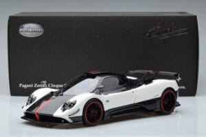 Pagani Zonda Cinque Baltas Benny Almost Real 1:18 850601001 Metalas - nuotrauka 12 iš 12