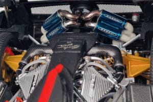 Pagani Zonda Cinque Baltas Benny Almost Real 1:18 850601001 Metalas - nuotrauka 9 iš 12