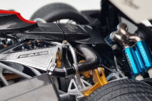 Pagani Zonda Cinque Baltas Benny Almost Real 1:18 850601001 Metalas - nuotrauka 10 iš 12