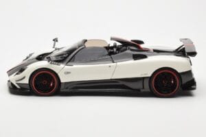 Pagani Zonda Cinque Roadster Baltas Benny Almost Real 1:18 850611001 Metalas - nuotrauka 4 iš 8