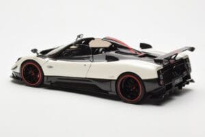 Pagani Zonda Cinque Roadster Baltas Benny Almost Real 1:18 850611001 Metalas - nuotrauka 7 iš 8