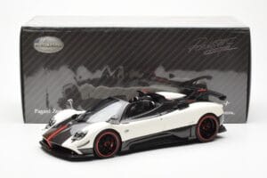 Pagani Zonda Cinque Roadster Baltas Benny Almost Real 1:18 850611001 Metalas - nuotrauka 8 iš 8