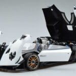 Pagani Zonda HP Barchetta Carbon Fiber Baltas LCD 1:18 LCD18009 WH Metalas - image 2 of 9