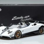 Pagani Zonda HP Barchetta Carbon Fiber Baltas LCD 1:18 LCD18009 WH Metalas - image 9 of 9