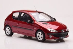 Peugeot 206 S16 Raudonas Otto 1:18 OT1039 Derva - nuotrauka 4 iš 6