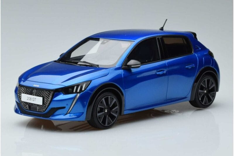 Peugeot 208 GT Line Mėlynas Otto 1:18 OT392 Derva