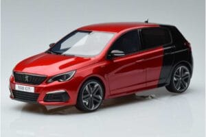 Peugeot 308 T9 GTI Raudonas Otto 1:18 OT368 Derva