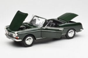 Peugeot 404 Kabrioletas Antique Green Riboto Leidimo Norev 1:18 184829 Metalas - nuotrauka 2 iš 8