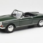Peugeot 404 Kabrioletas Antique Green Riboto Leidimo Norev 1:18