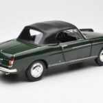 Peugeot 404 Kabrioletas Antique Green Riboto Leidimo Norev 1:18 - image 3 of 8
