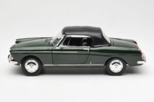 Peugeot 404 Kabrioletas Antique Green Riboto Leidimo Norev 1:18 184829 Metalas - nuotrauka 4 iš 8