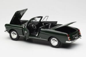 Peugeot 404 Kabrioletas Antique Green Riboto Leidimo Norev 1:18 184829 Metalas - nuotrauka 5 iš 8