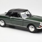 Peugeot 404 Kabrioletas Antique Green Riboto Leidimo Norev 1:18 - image 6 of 8