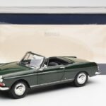 Peugeot 404 Kabrioletas Antique Green Riboto Leidimo Norev 1:18 - image 8 of 8