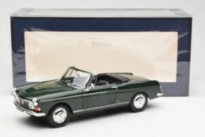 Peugeot 404 Kabrioletas Antique Green Riboto Leidimo Norev 1:18 184829 Metalas - nuotrauka 8 iš 8