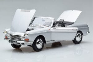 Peugeot 404 Kabrioletas Sidabrinis Norev 1:18 184835 Metalas - nuotrauka 2 iš 8